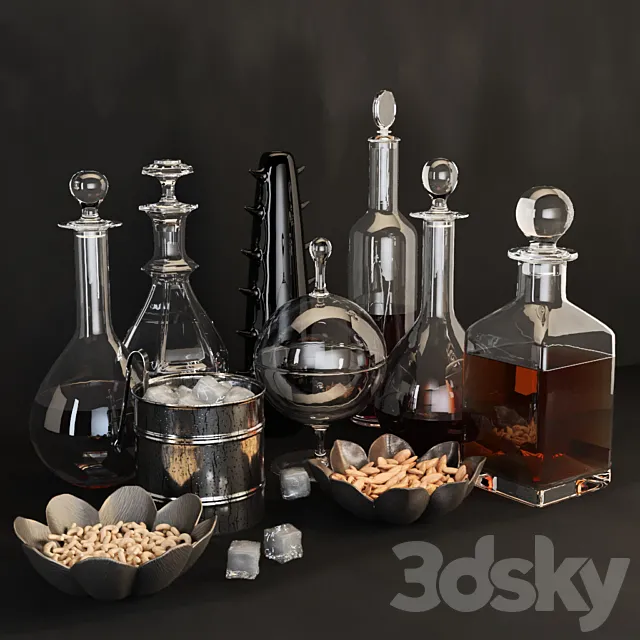 Decorative set 05 3D Model