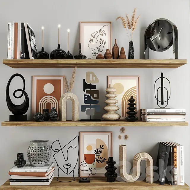 Decorative set 05 3D Model