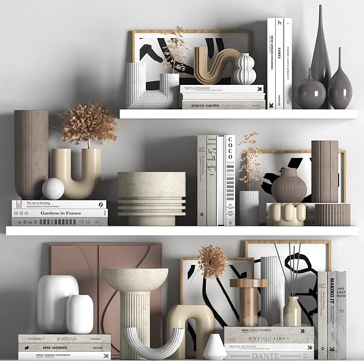 decorative set 05 3D Model Free Download