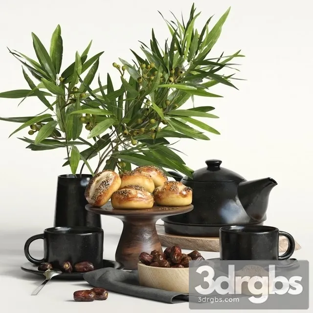 Decorative Set 05 3D Model Download