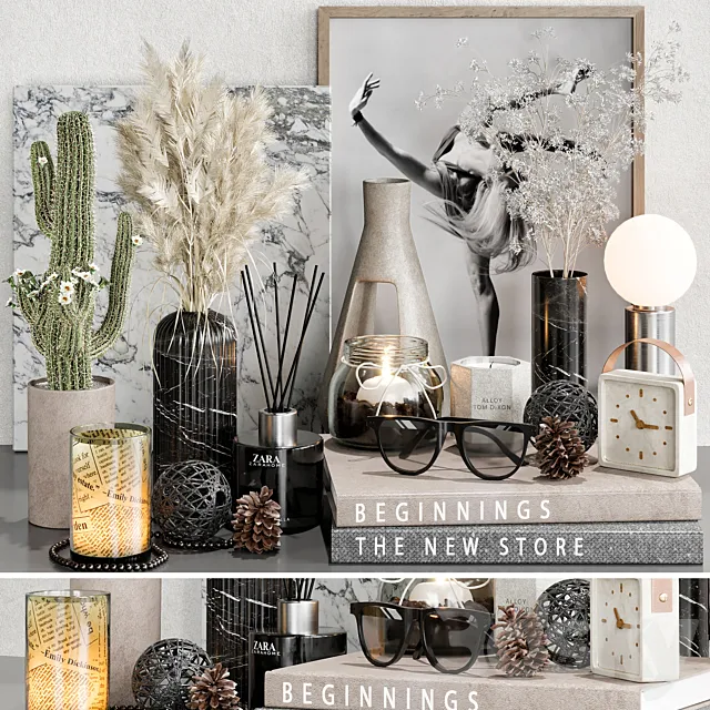 Decorative set 05 3DModel