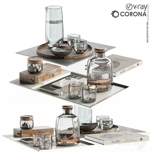 Decorative set-050 3D Model