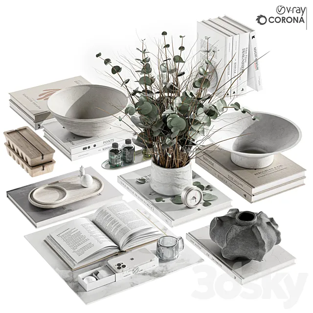 Decorative Set-052- Muli Set 3D Model