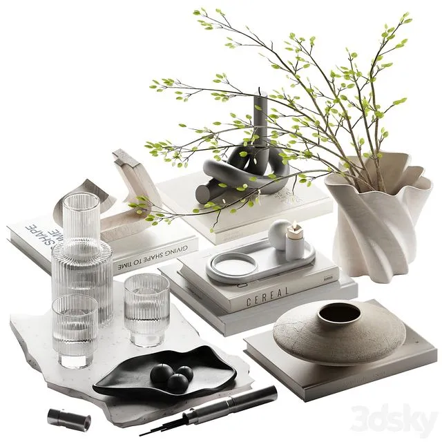 decorative set 054 3D Model decorative set 054 3D Model