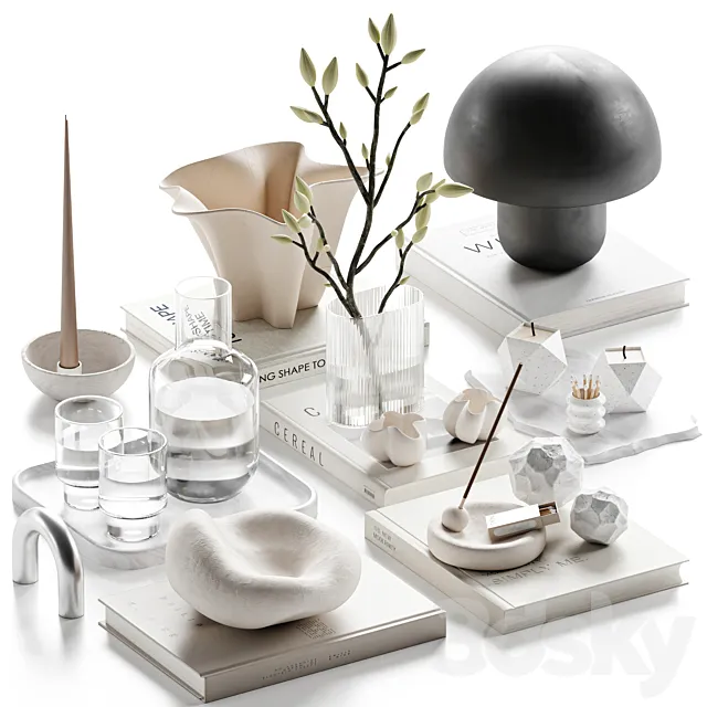 decorative set 057 3D Model decorative set 057 3D Model