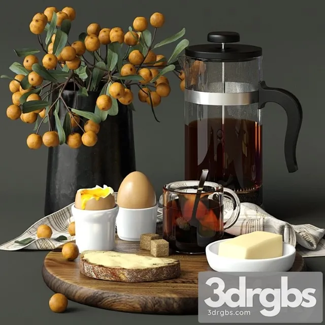 Decorative Set 06 3D Model Download