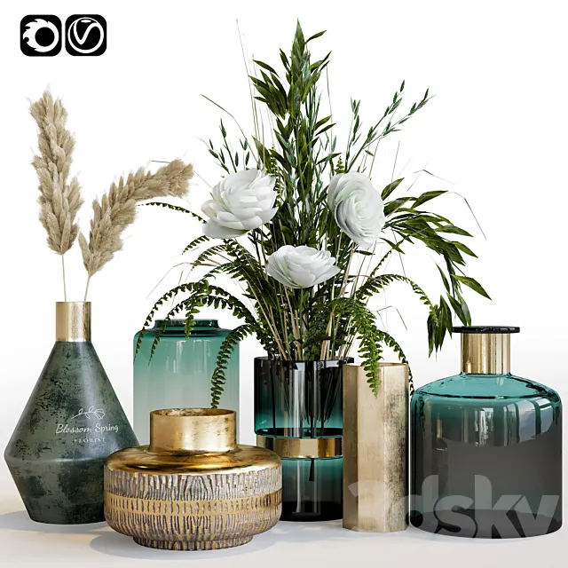 Decorative set 06 3DModel Decorative set 06 3DModel