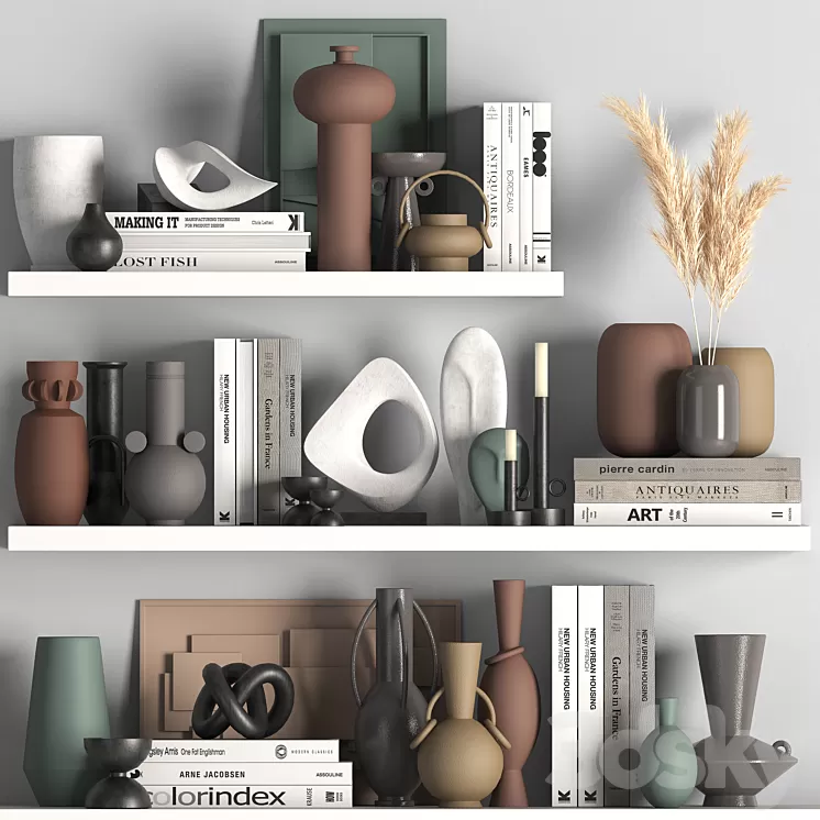 decorative set 07 3D Model Free Download decorative set 07 3D Model Free Download