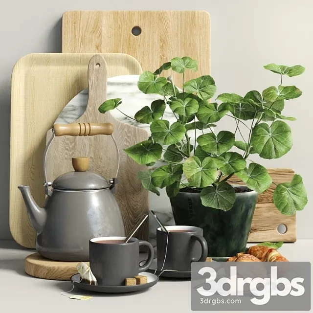 Decorative set 07 3D Model Download