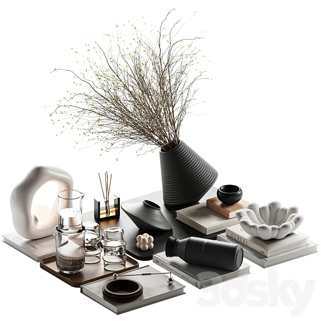 decorative set 074 3D Model decorative set 074 3D Model