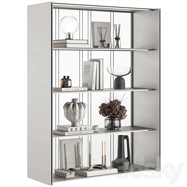 Decorative Set-079 Shelf Accessories 3D Model Decorative Set-079 Shelf Accessories 3D Model