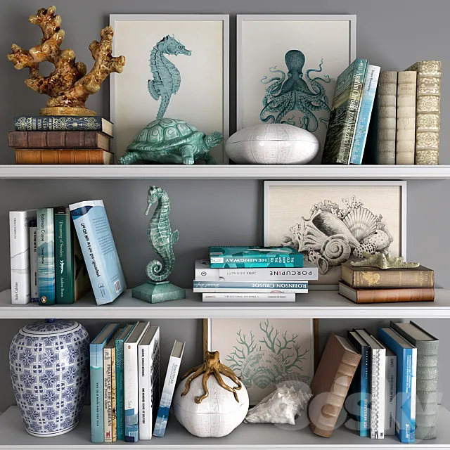 Decorative set 08 3D Model