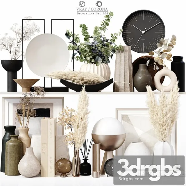 Decorative set 084 3D Model Download Decorative set 084 3D Model Download