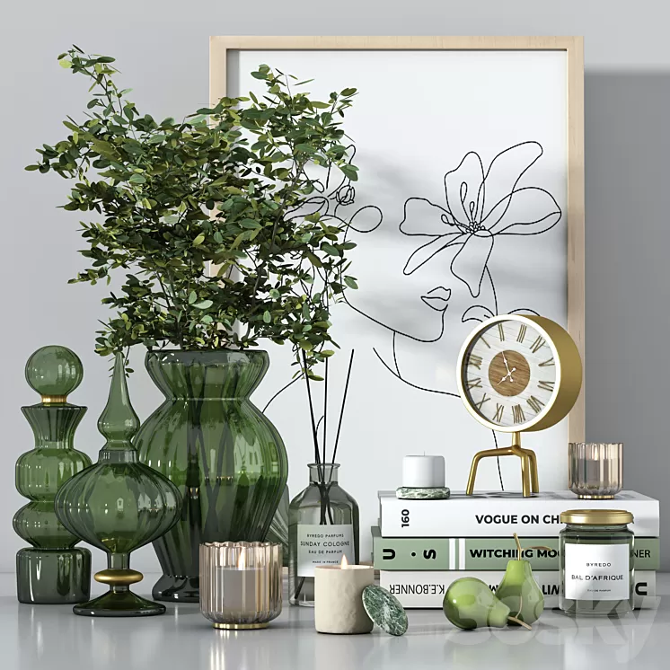 Decorative set 09 3D Model Free Download Decorative set 09 3D Model Free Download