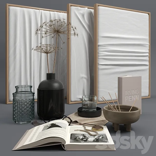Decorative set 1 3D Model