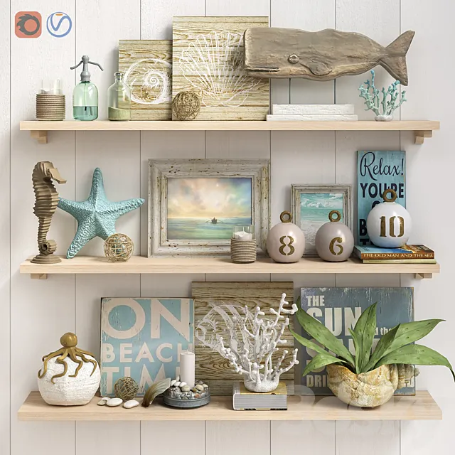 Decorative set 1 3DModel