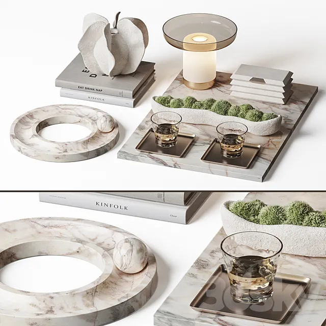 Decorative set 1 Cornerdesign 3D Model