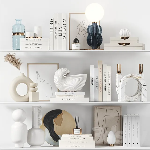 Decorative set 10 3DModel