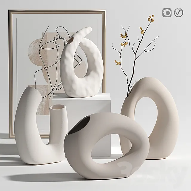 Decorative set 10 3DModel