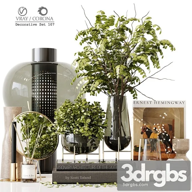 Decorative Set 107 3D Model Download Decorative Set 107 3D Model Download