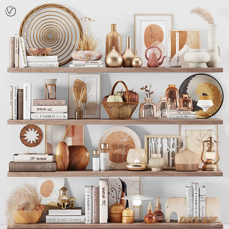 Decorative set 11 3D Model Free Download