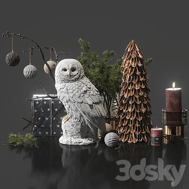Decorative set 11 3DModel