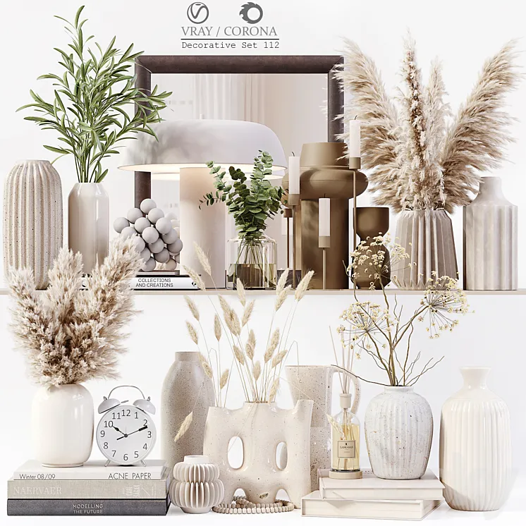 Decorative Set 112 3D Model Free Download