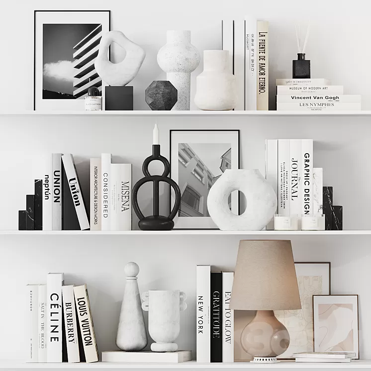 Decorative set 12 3D Model Free Download