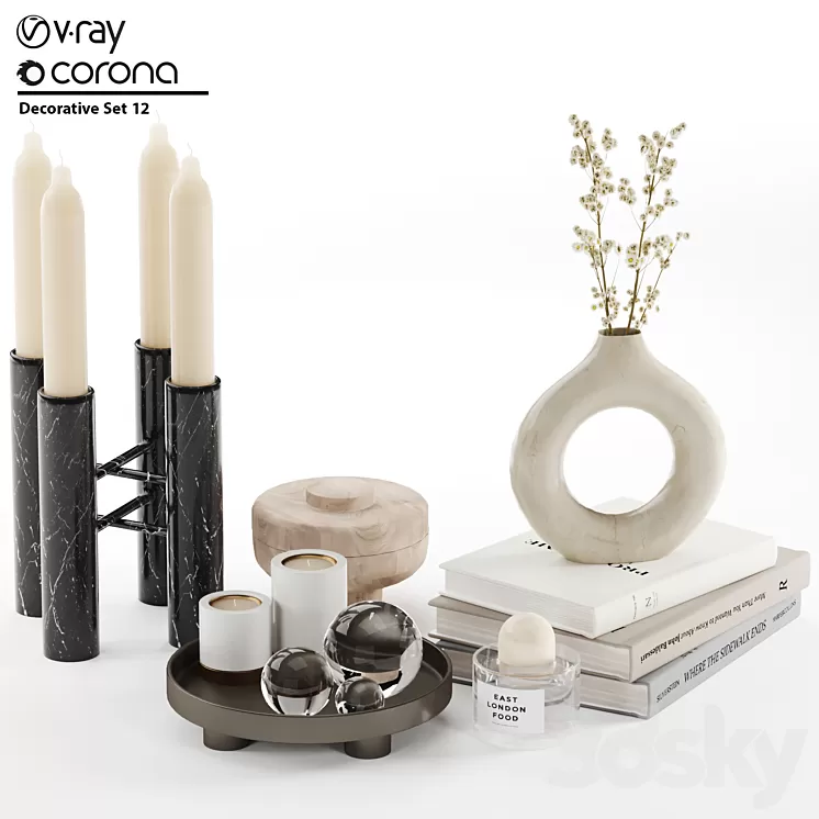 Decorative Set 12 3D Model