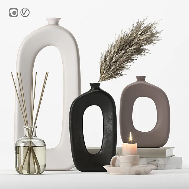 Decorative set 12 3DModel