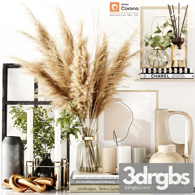 Decorative Set 122 3D Model Download Decorative Set 122 3D Model Download