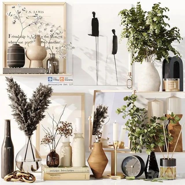 Decorative Set 127 3D Model