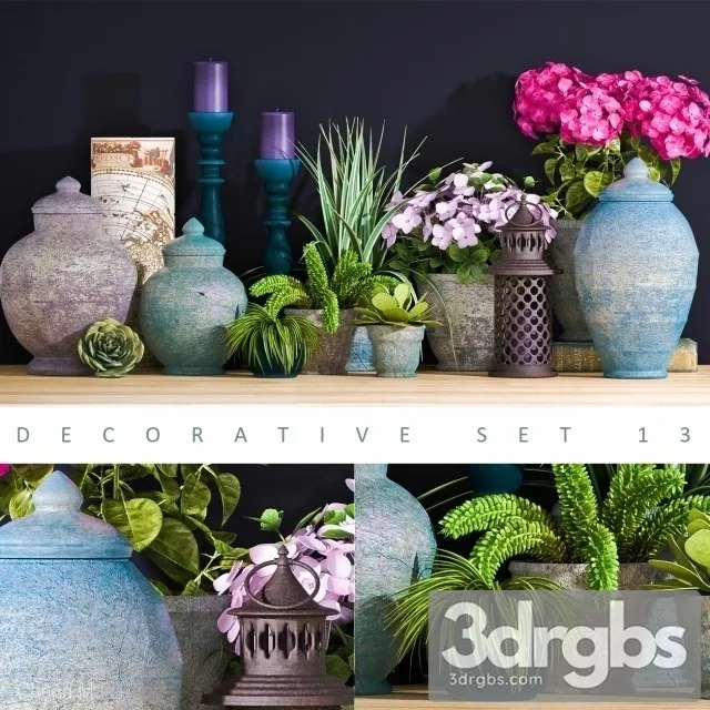 Decorative Set 13 3D Model Download Decorative Set 13 3D Model Download