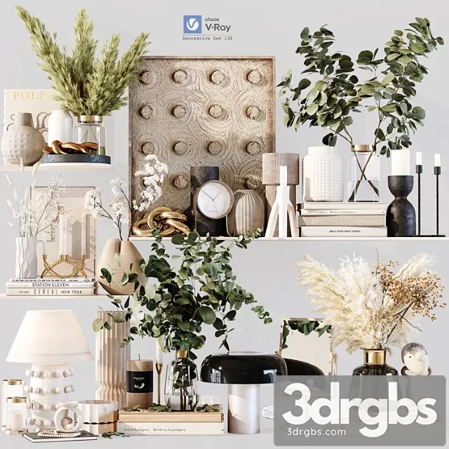 Decorative Set 138 2 3D Model Download Decorative Set 138 2 3D Model Download