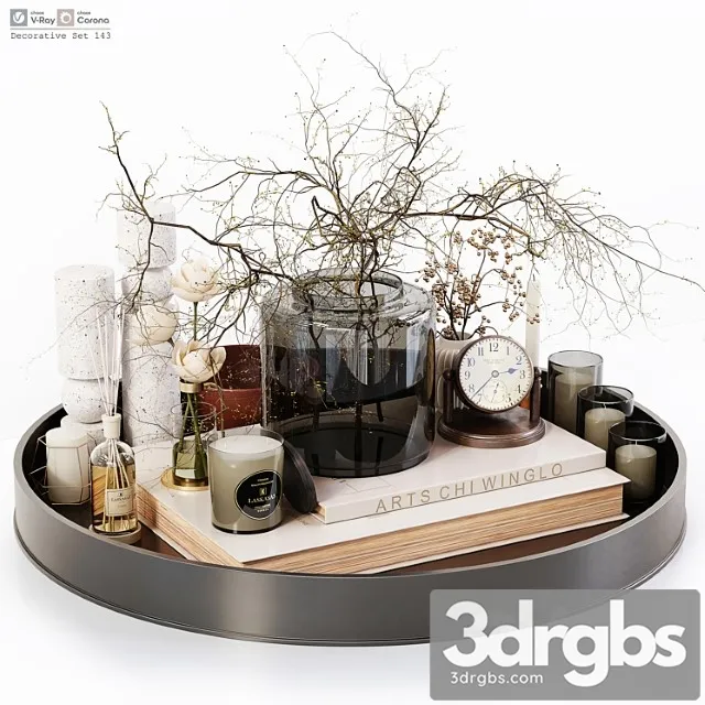 Decorative set 143 3D Model Download Decorative set 143 3D Model Download