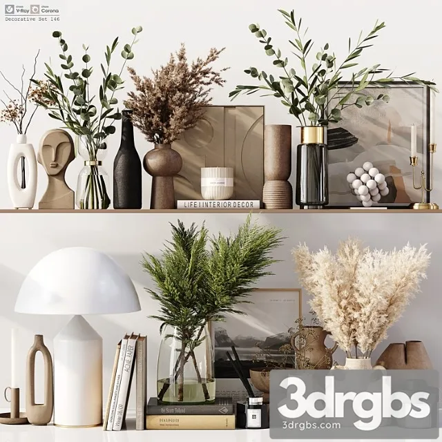 Decorative Set 146 1 3D Model Download Decorative Set 146 1 3D Model Download