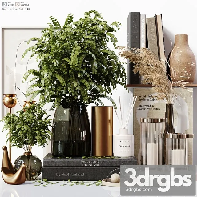 Decorative Set 148 3D Model Download Decorative Set 148 3D Model Download