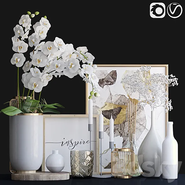 Decorative set 15 3D Model