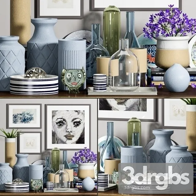 Decorative Set 152 3D Model Download Decorative Set 152 3D Model Download