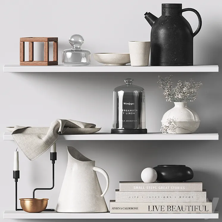 Decorative set 16 3D Model Free Download Decorative set 16 3D Model Free Download