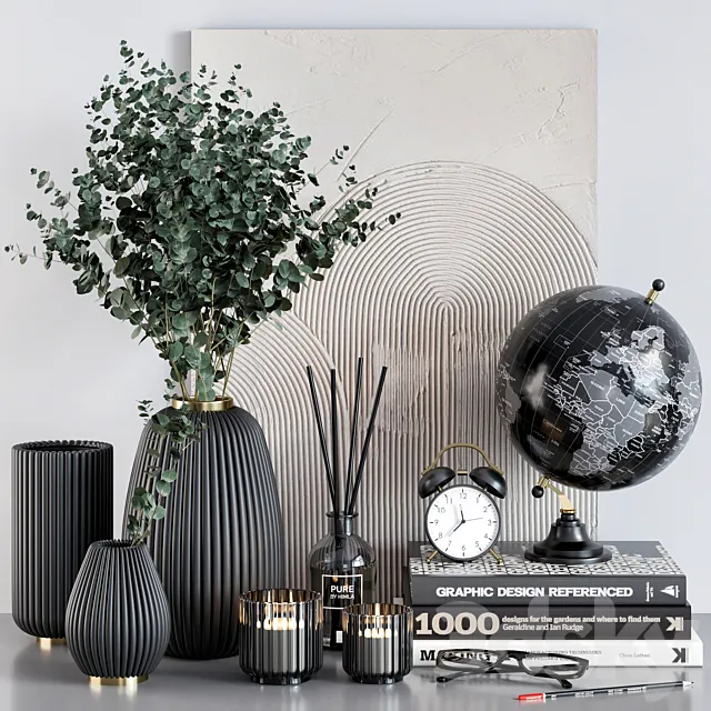 Decorative set 16 3DModel