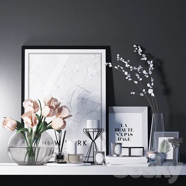 Decorative set 16 3DModel