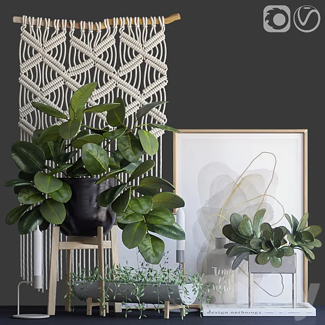 Decorative set 16 3DModel