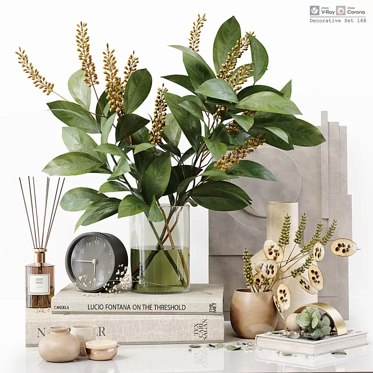 Decorative Set 168 3D Model Free Download