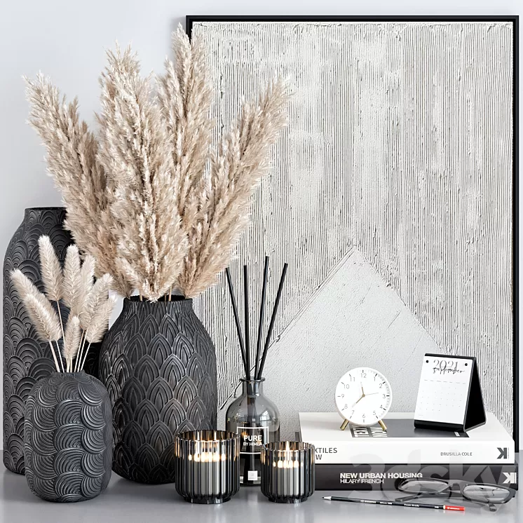 Decorative set 17 3D Model Free Download