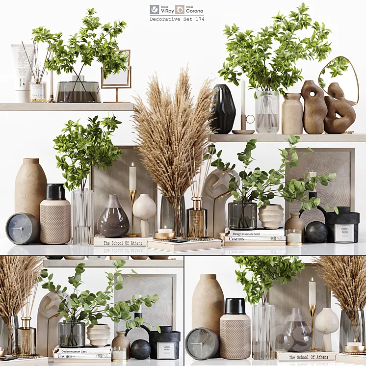 Decorative Set 174 3D Model Free Download Decorative Set 174 3D Model Free Download