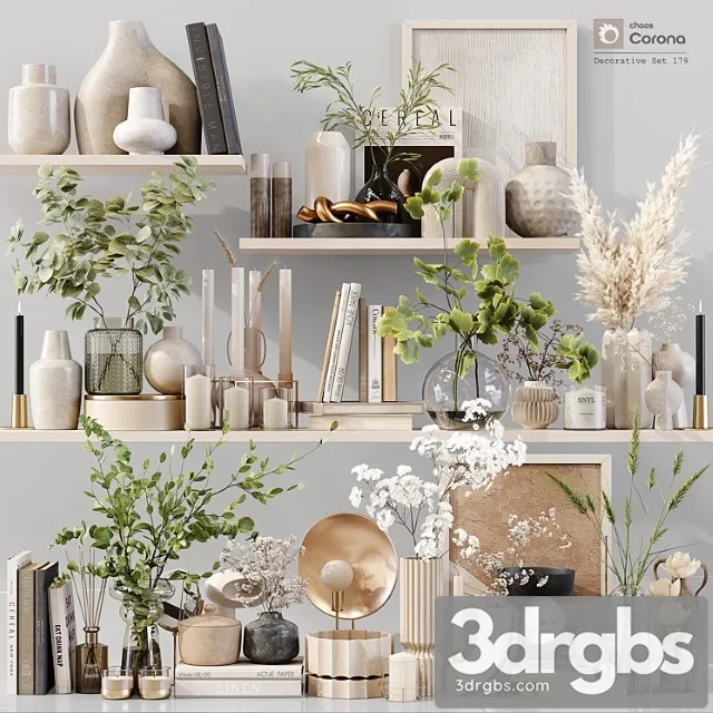Decorative Set 179 1 3D Model Download Decorative Set 179 1 3D Model Download