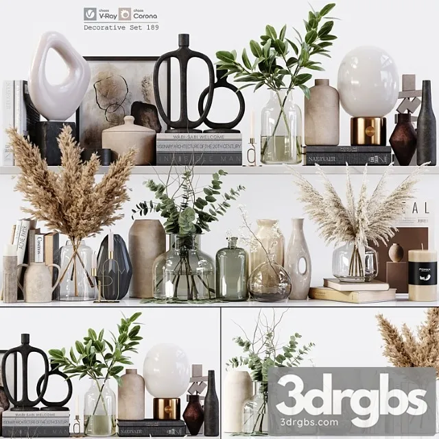 Decorative Set 189 1 3D Model Download Decorative Set 189 1 3D Model Download