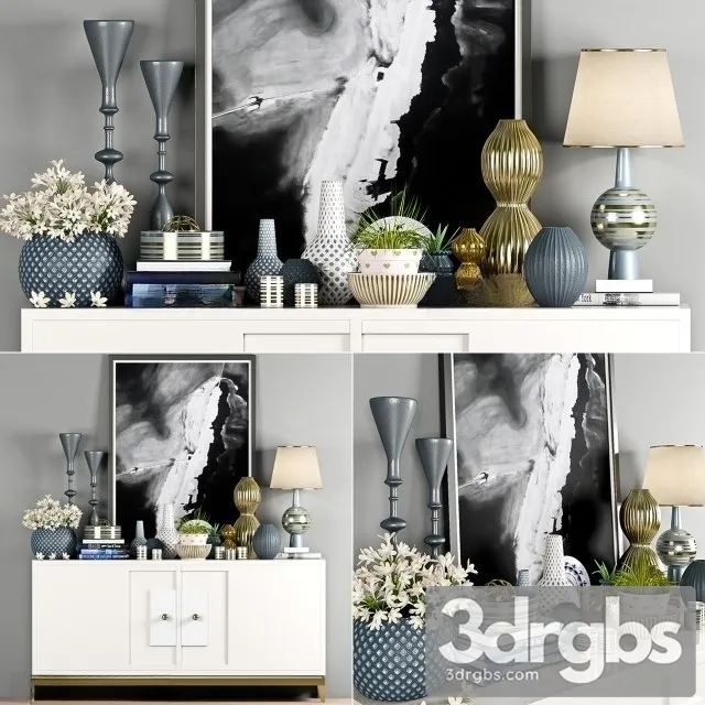 Decorative Set 19 3D Model Download Decorative Set 19 3D Model Download