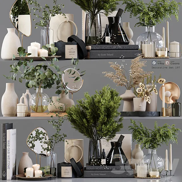 Decorative Set 197 3D Model